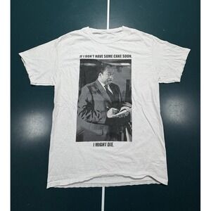 The Office Stanley Hudson T Shirt Size Small White Black Funny Humor Graphic